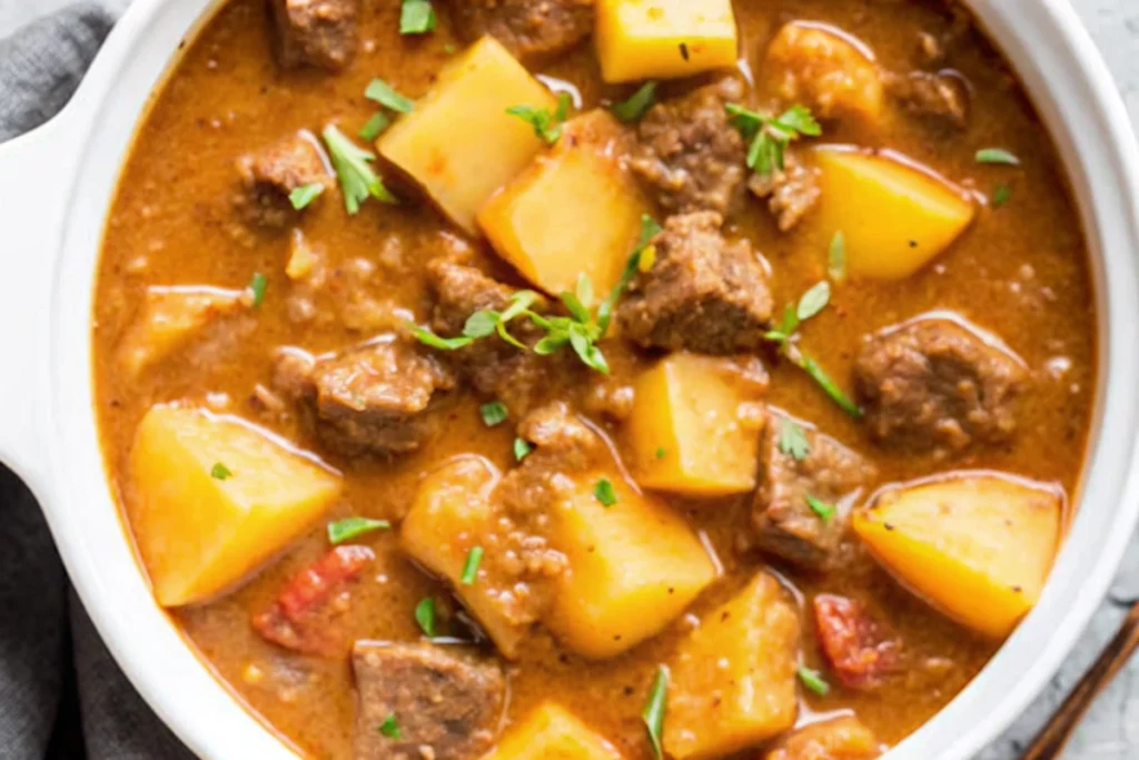 Crockpot Chunky Beef and Potato Stew
