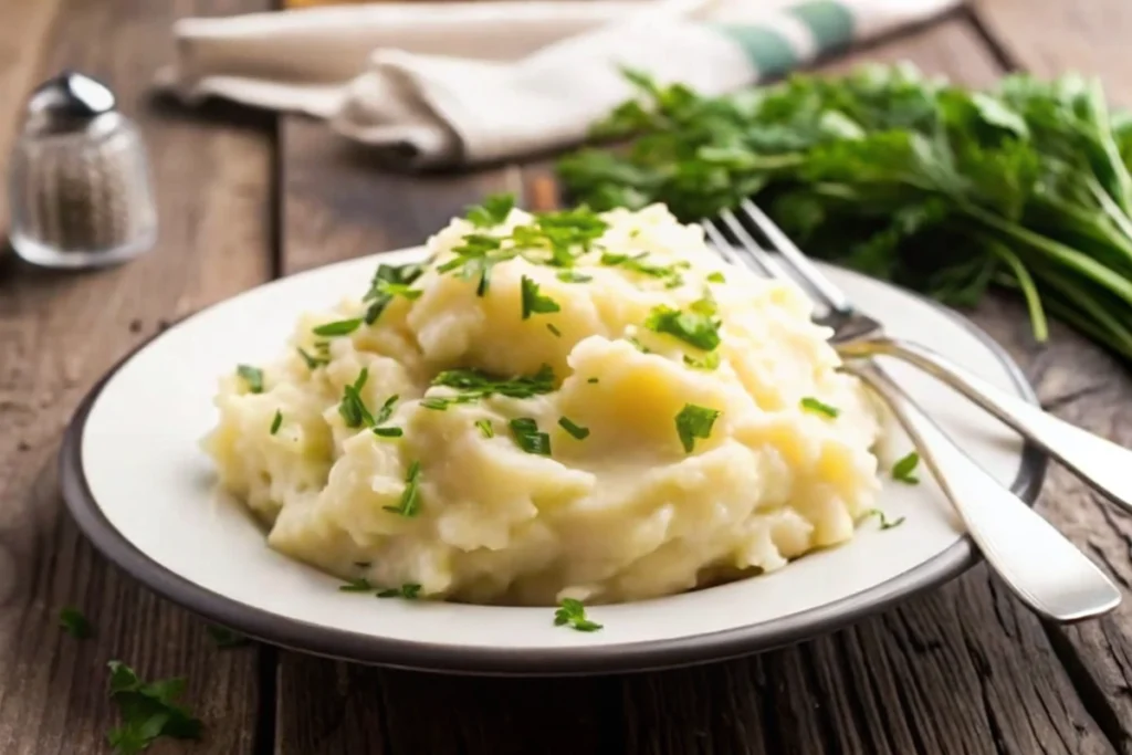 Crockpot Garlic Mashed Potatoes