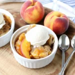 Crockpot Peach Cobbler