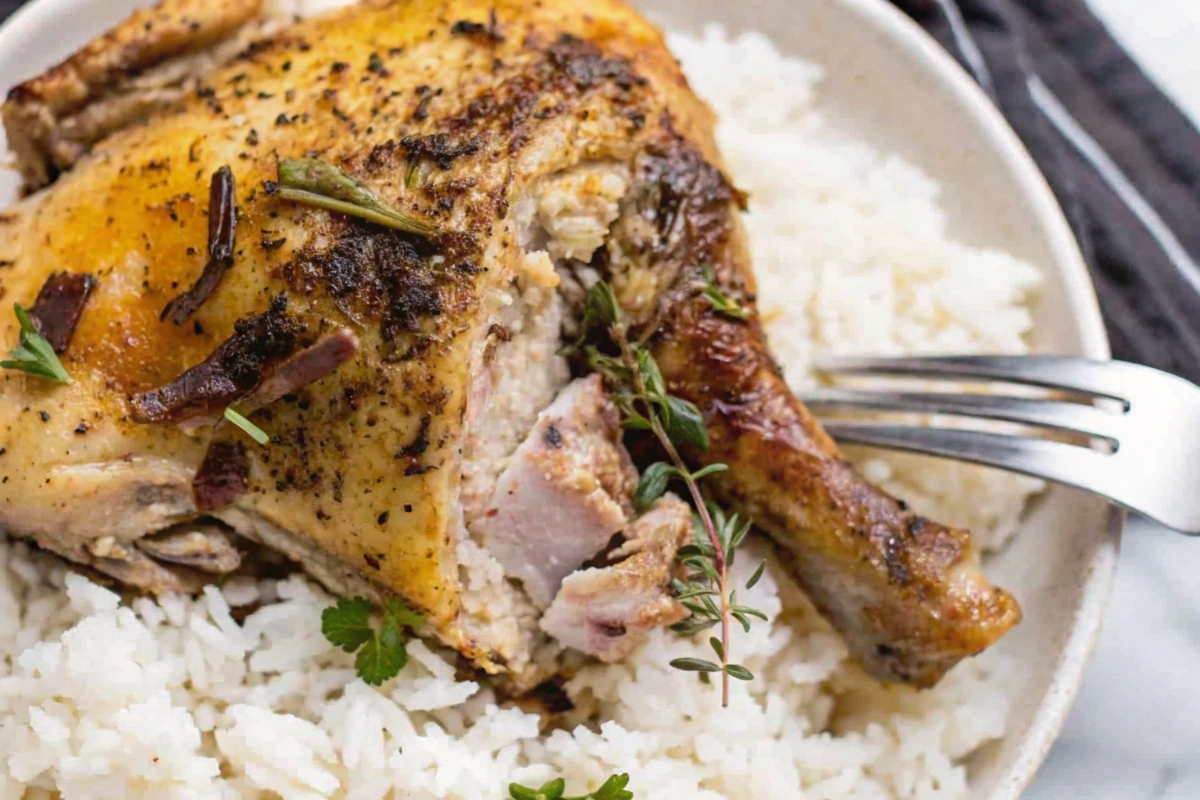 Garlic And Herb Crockpot Chicken Legs
