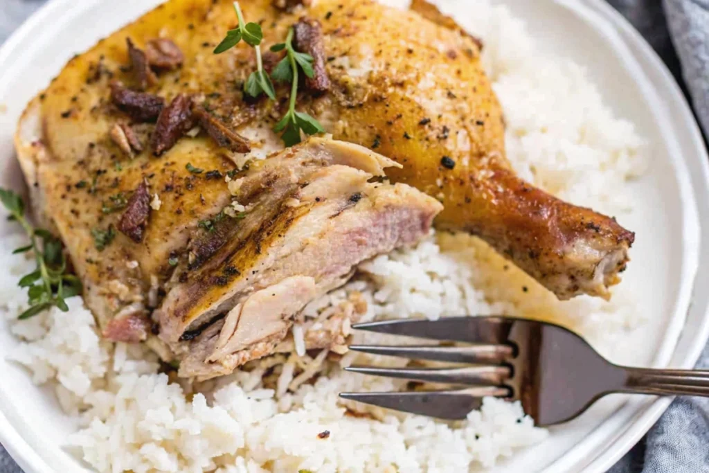 Garlic And Herb Crockpot Chicken Legs