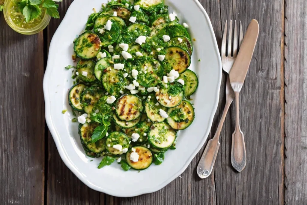 Griddled Zucchini Salad