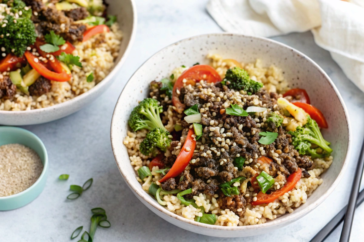 Ground Beef and Broccoli