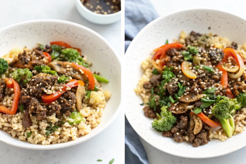 Ground Beef and Broccoli
