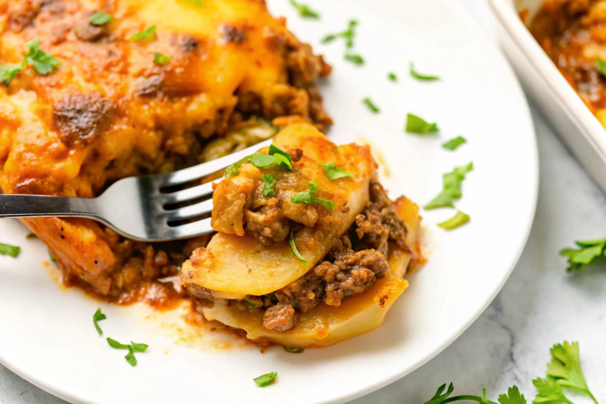 Ground Beef and Potato Casserole