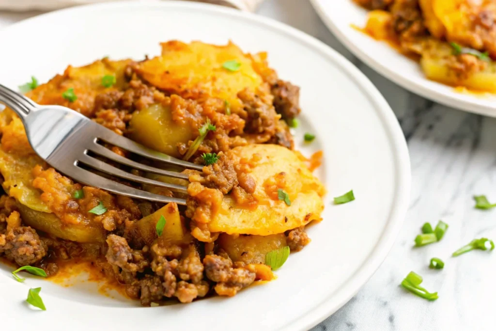 Ground Beef and Potato Casserole