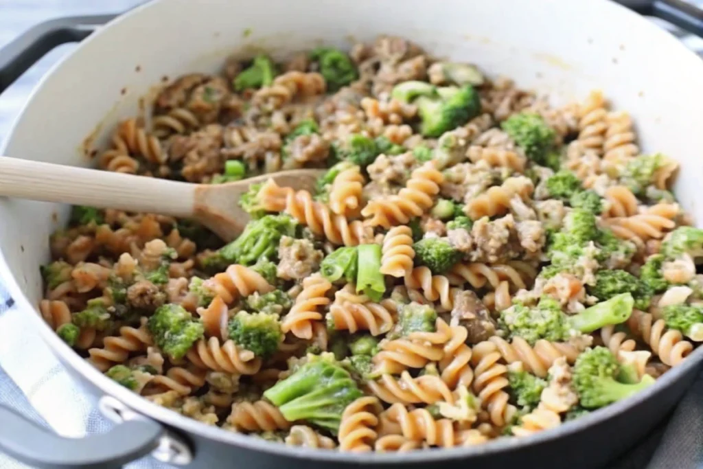 Ground Turkey Alfredo