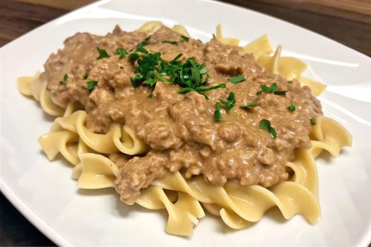 Ground Turkey Stroganoff