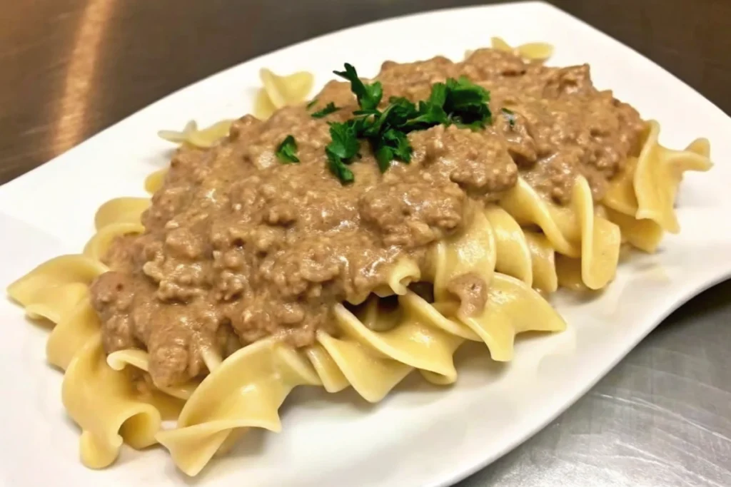 Ground Turkey Stroganoff