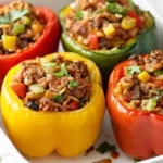 Ground Turkey Stuffed Peppers