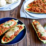 Ground Turkey Zucchini Boats