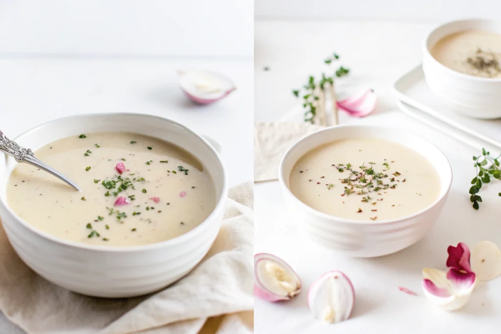 Hearty Garlic And Onion Soup