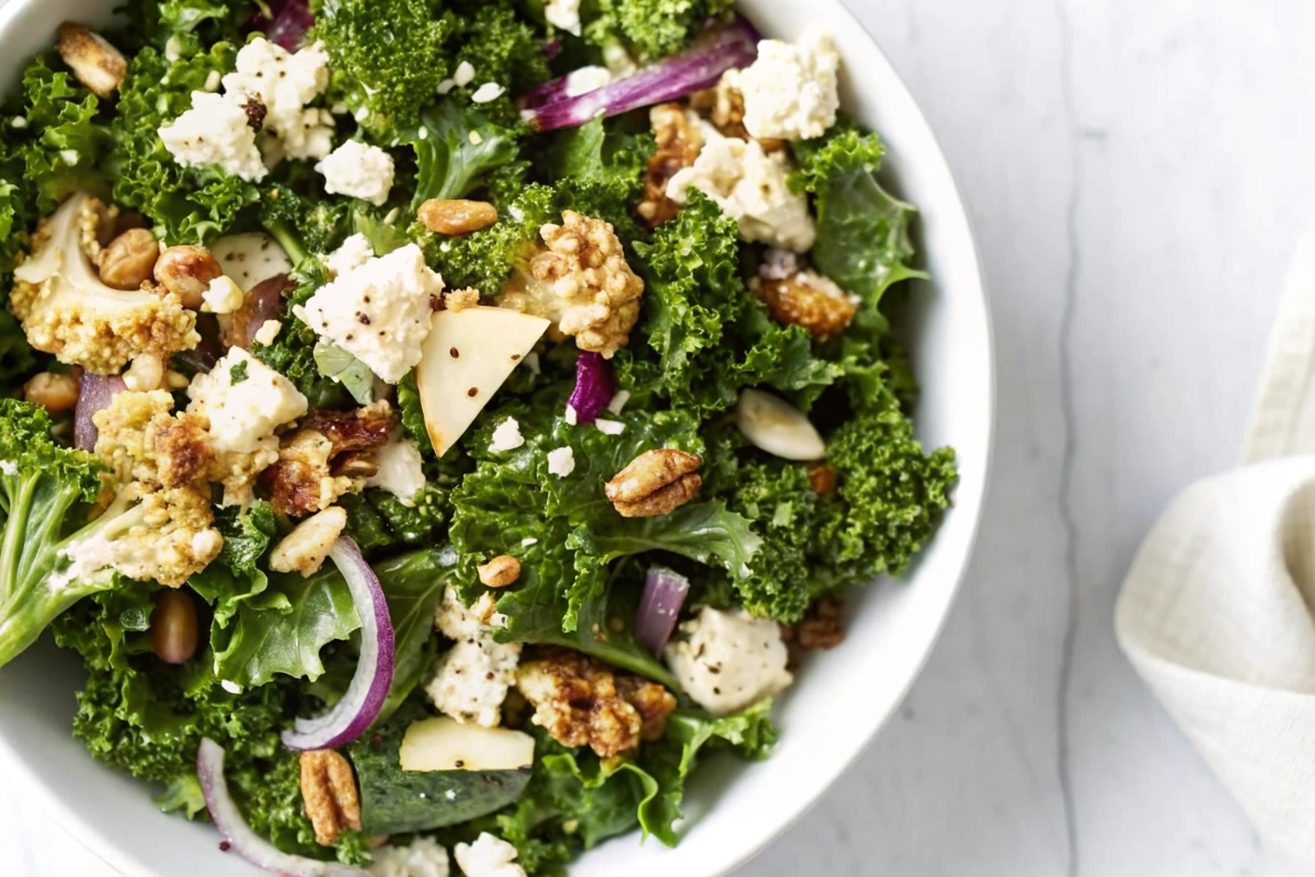 Kale and Roasted Cauliflower Salad