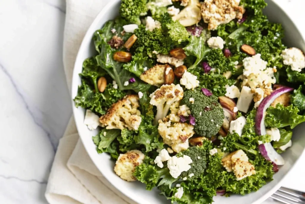 Kale and Roasted Cauliflower Salad