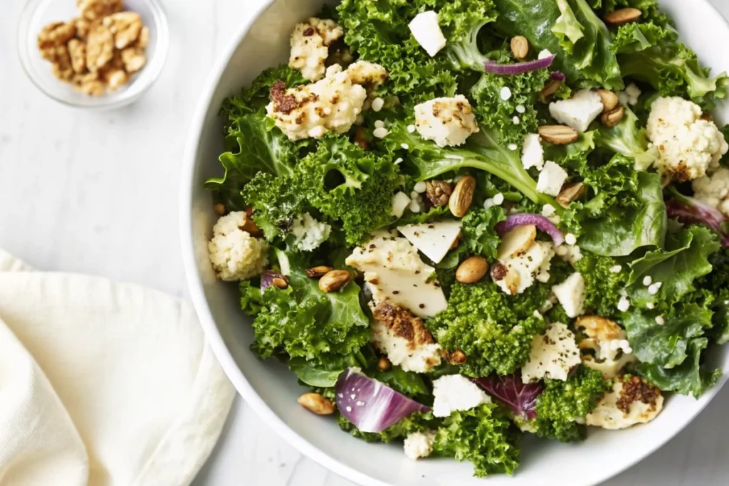 Kale and Roasted Cauliflower Salad