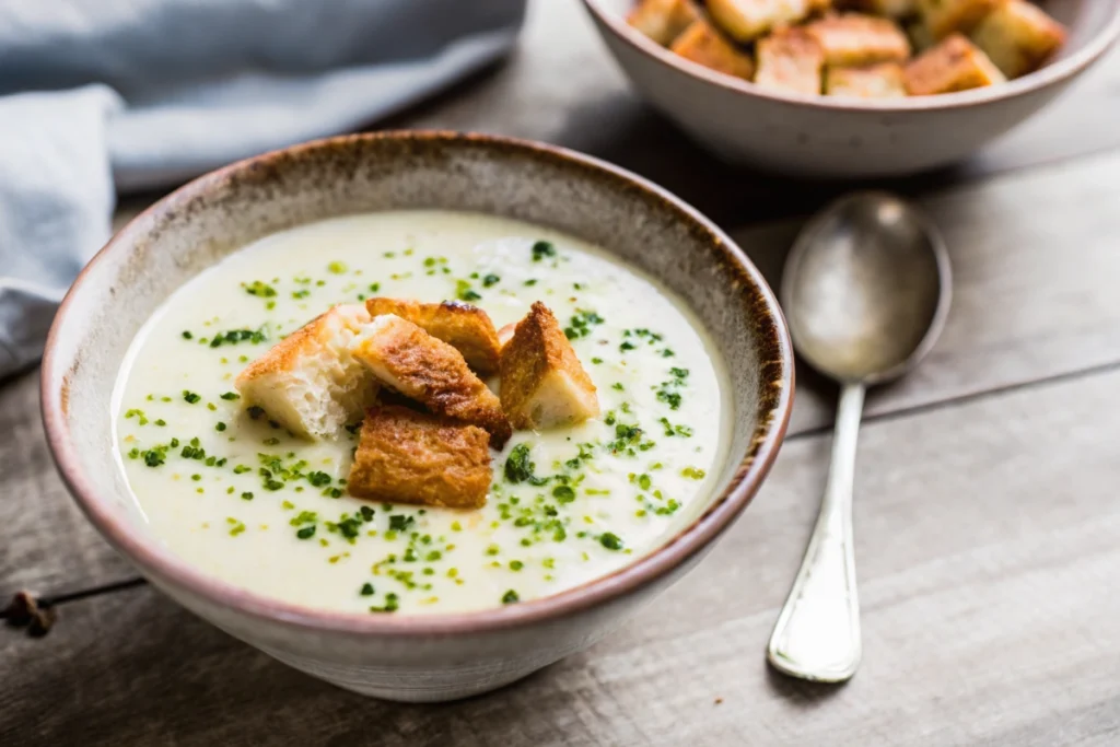 Life-Changing Roasted Garlic and Potato Soup