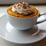 Microwave Pumpkin Cinnamon Cottage Cheese Mug Cake