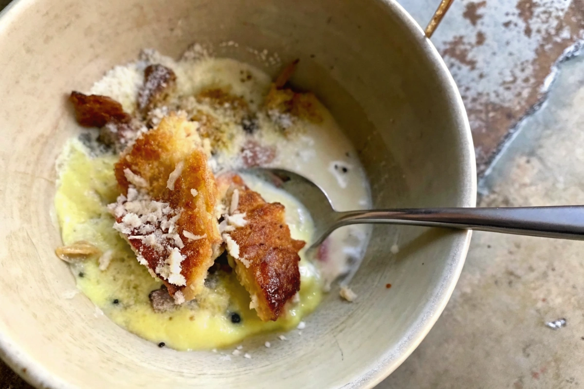 No-Blend Roasted Garlic Soup