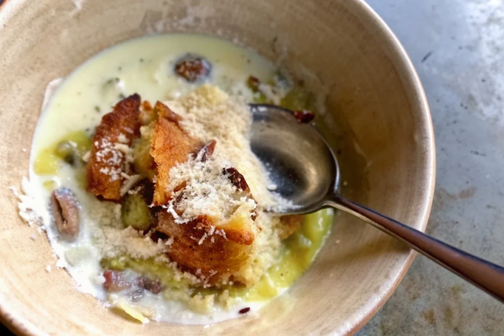 No-Blend Roasted Garlic Soup