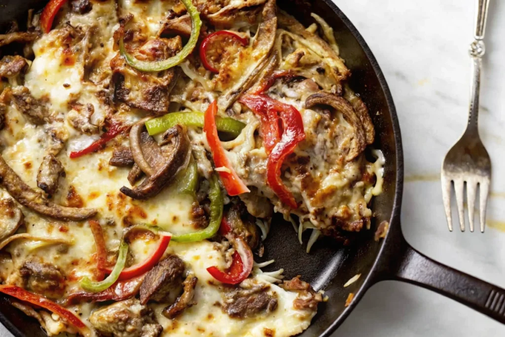 Philly Cheesesteak Skillet