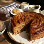 Pumpkin Cinnamon Roll Pancakes