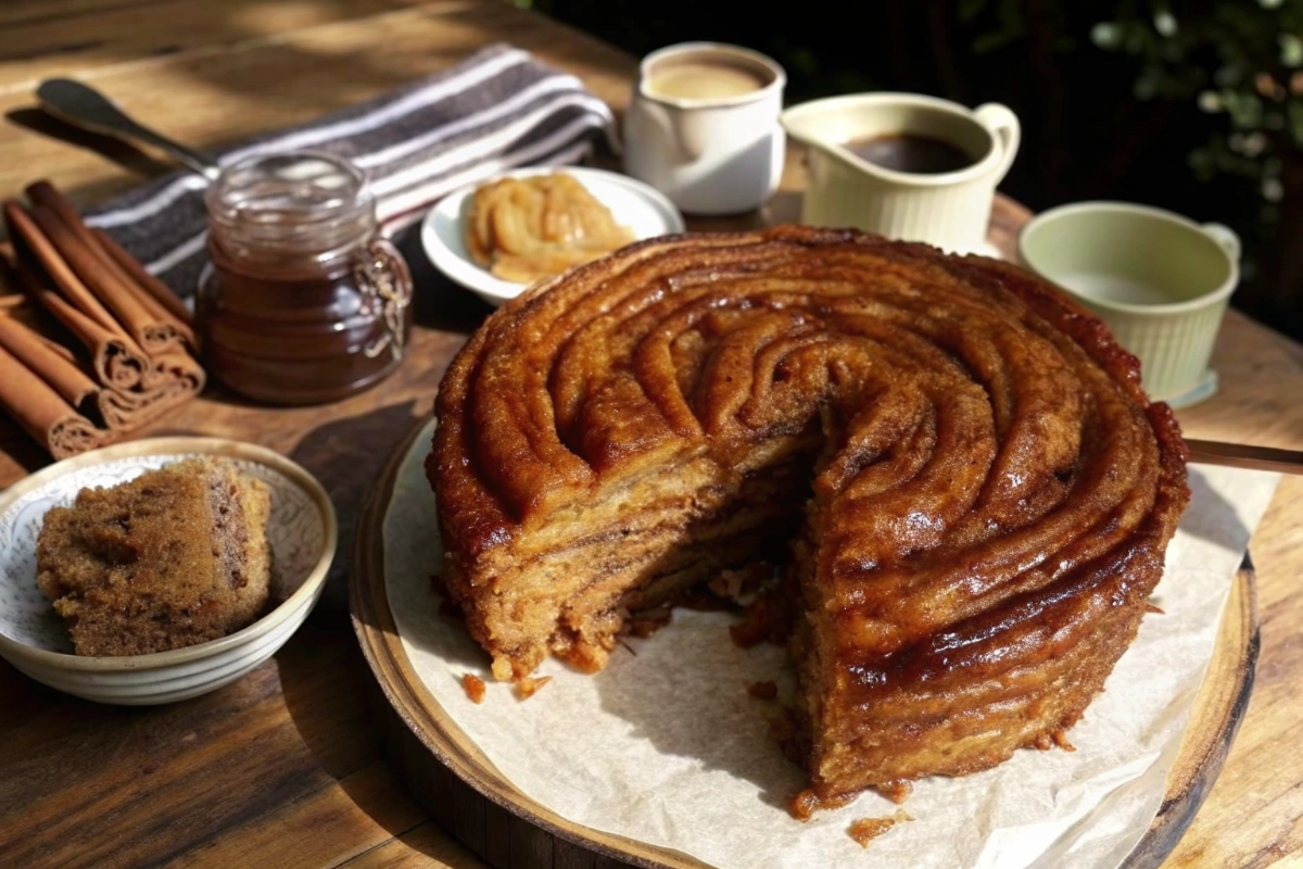 Pumpkin Cinnamon Roll Pancakes