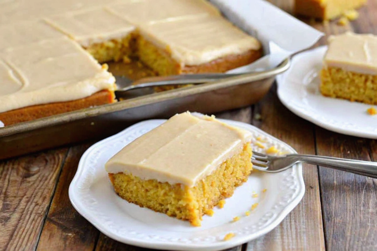 Pumpkin Sheet Cake with Cinnamon Frosting