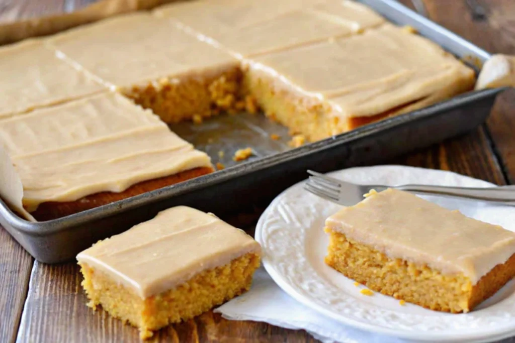Pumpkin Sheet Cake with Cinnamon Frosting
