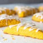 Pumpkin Spice Scones with Vanilla Glaze