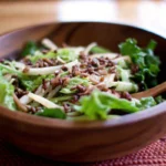 Simple Fall Green Salad with Apples and Pecans