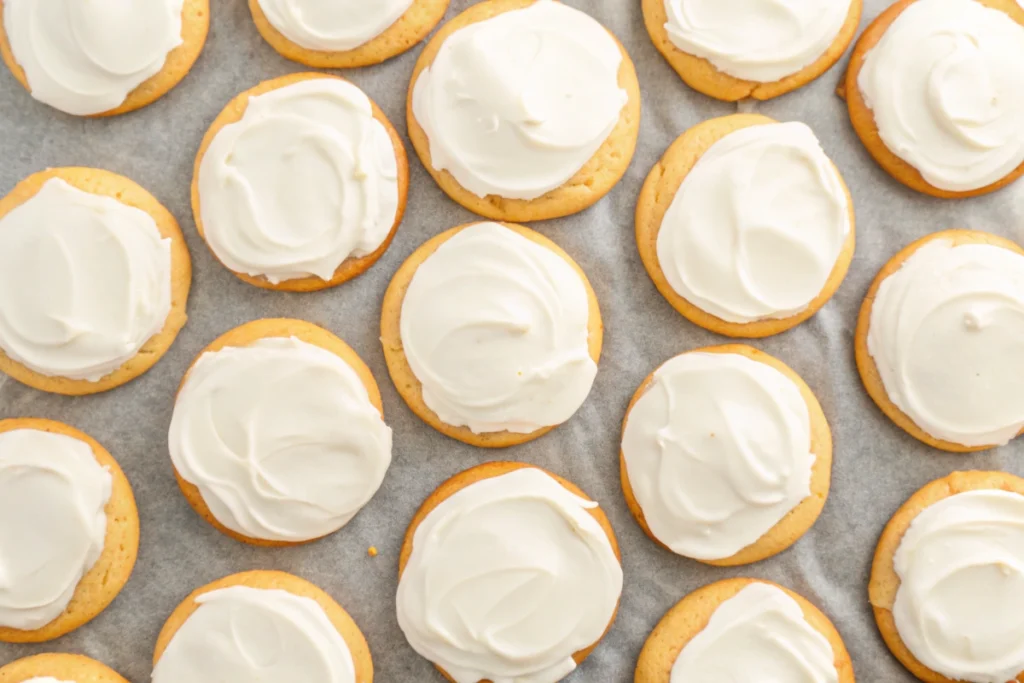 Soft Pumpkin Cookies with Cream Cheese Icing