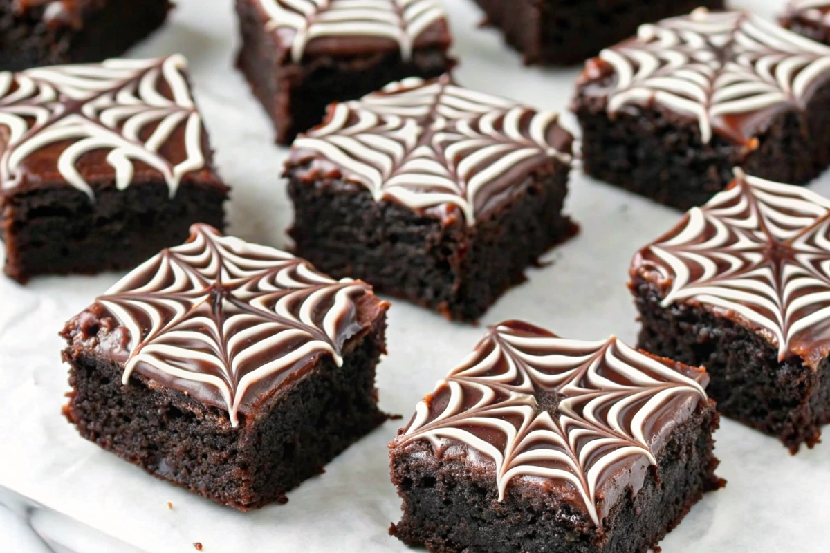 Spiderweb Brownies