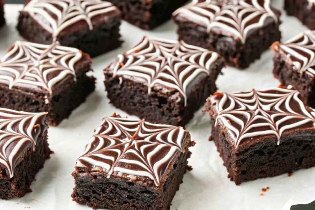 Spiderweb Brownies