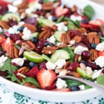 Spinach Salad with Berries And Cherries