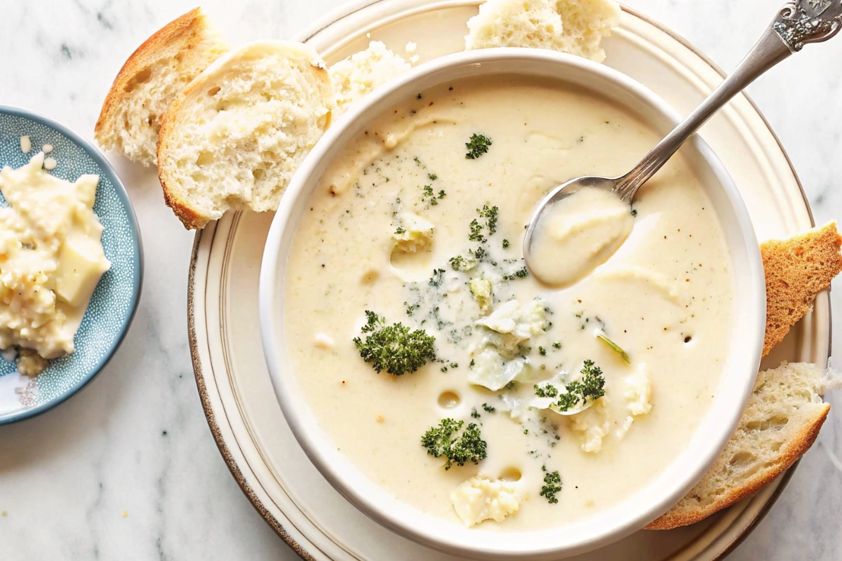 Vegan Creamy Garlic Soup