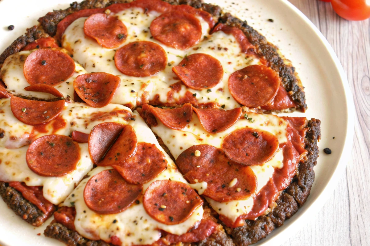 Beef-Crust Pizza - Meatzza