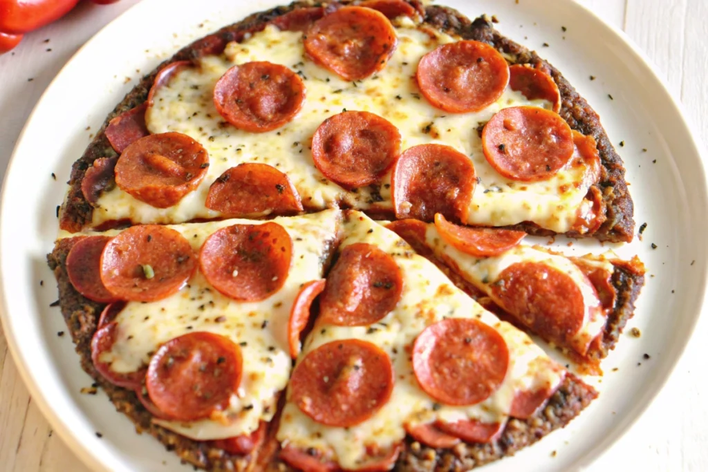 Beef-Crust Pizza - Meatzza