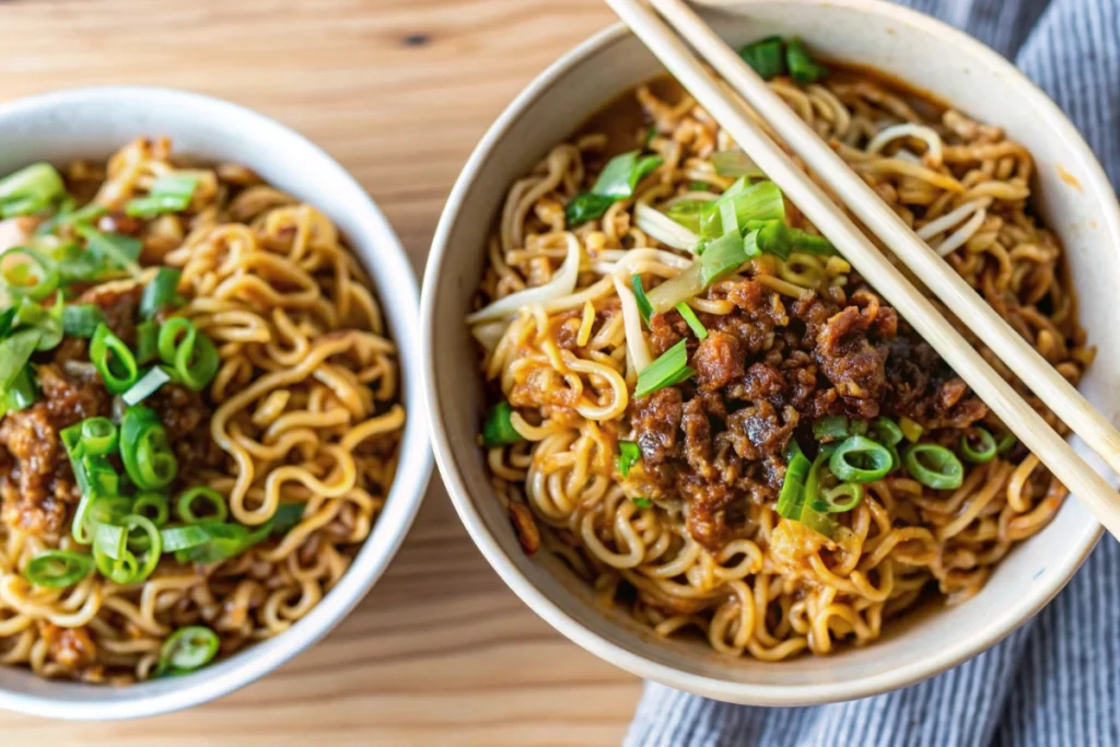 Beef and Ramen Noodles One-Pan