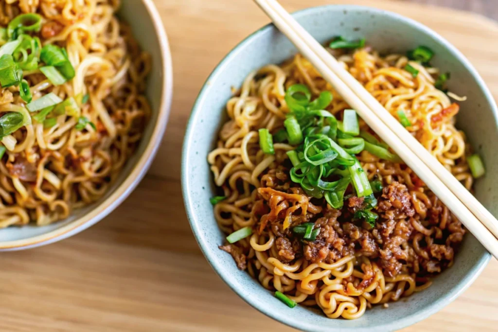 Beef and Ramen Noodles One-Pan