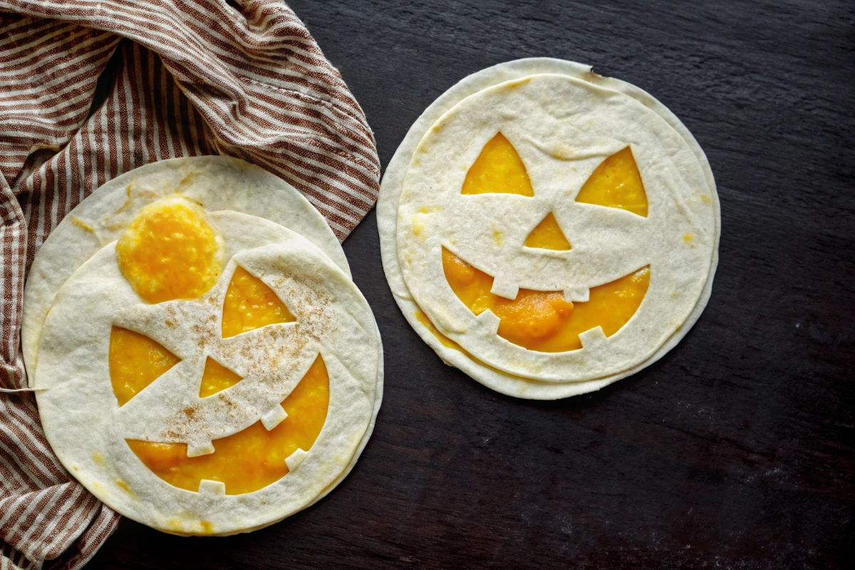 Best Jack-o’-lantern Quesadillas