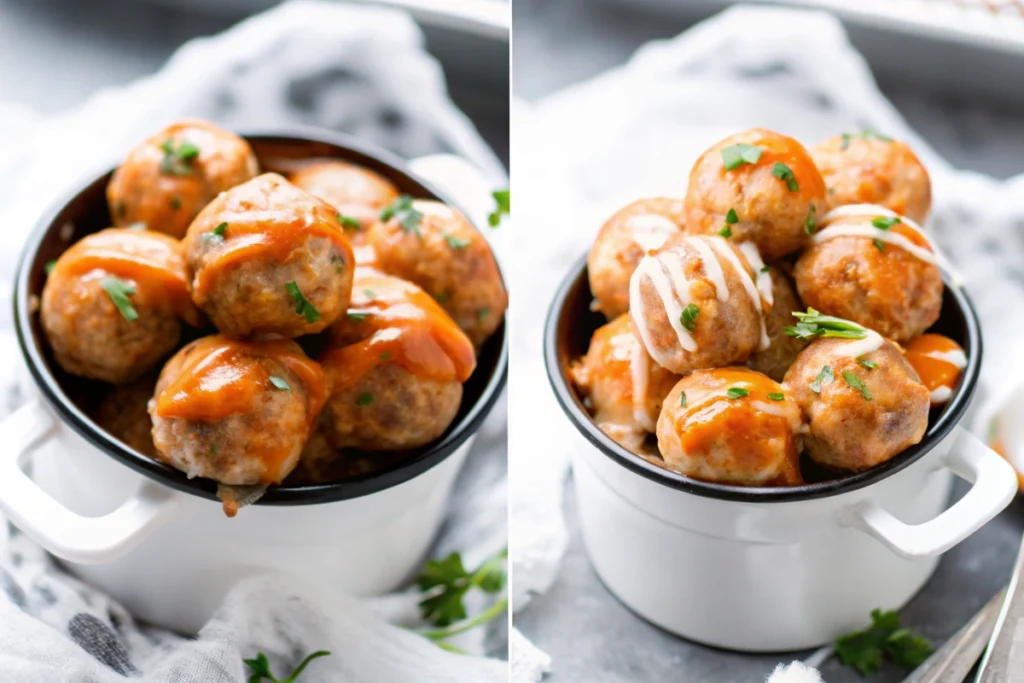 Buffalo Turkey Meatballs