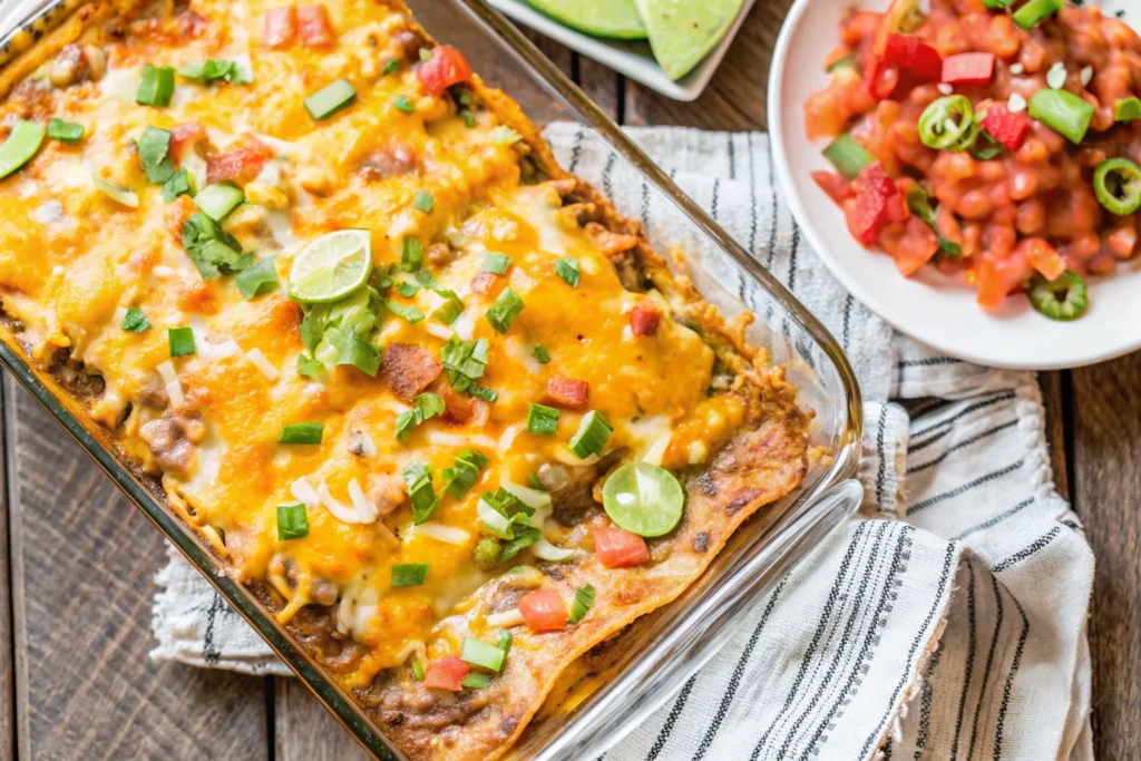 Cheesy Ground Beef Enchiladas