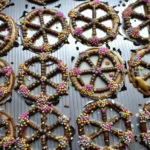 Chocolate Spider Web Pretzels