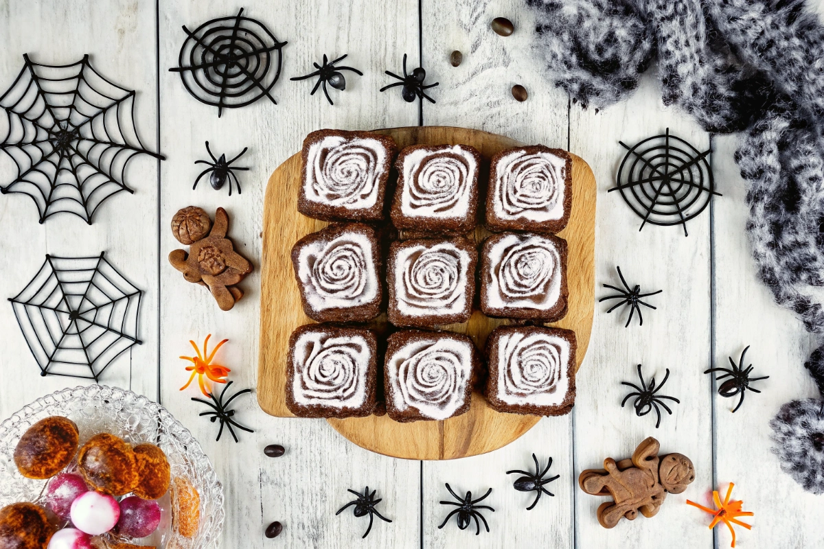 Easy Spiderweb Brownies