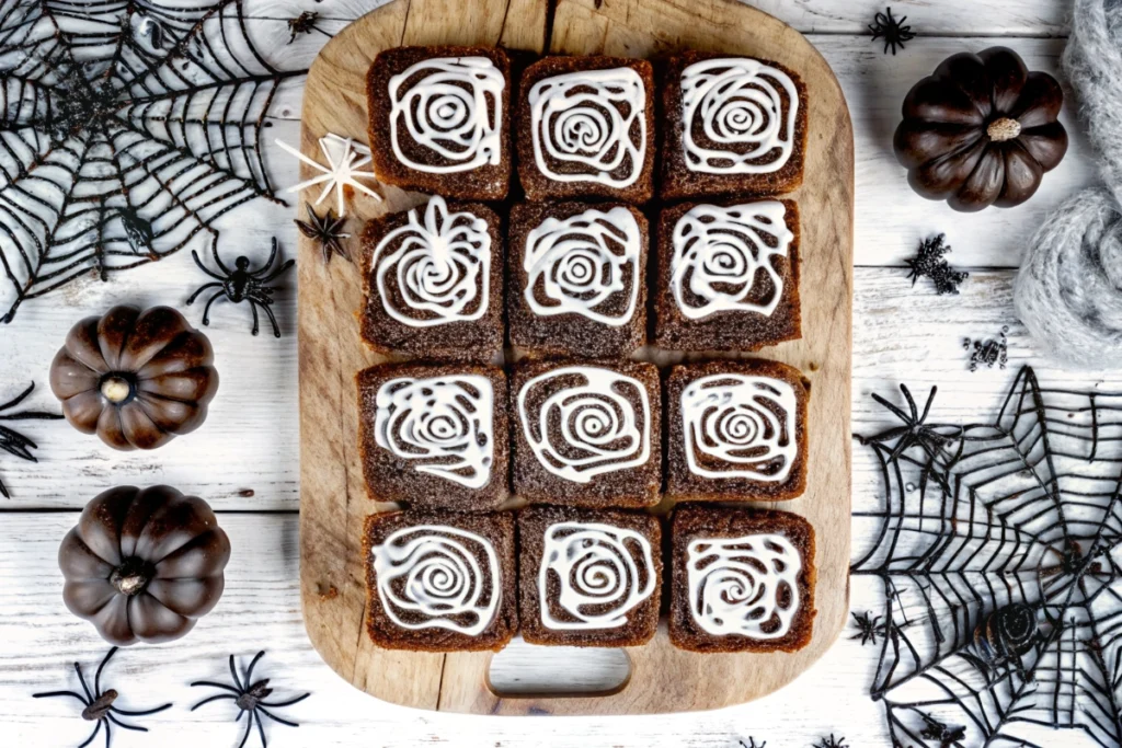 Easy Spiderweb Brownies