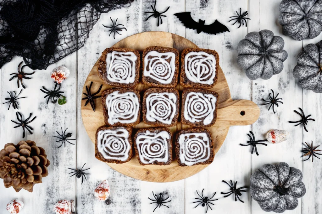 Easy Spiderweb Brownies