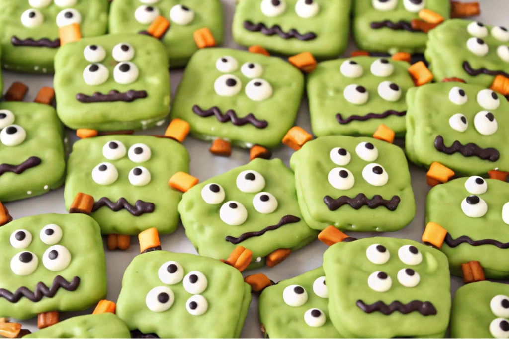 Frankenstein Pretzels