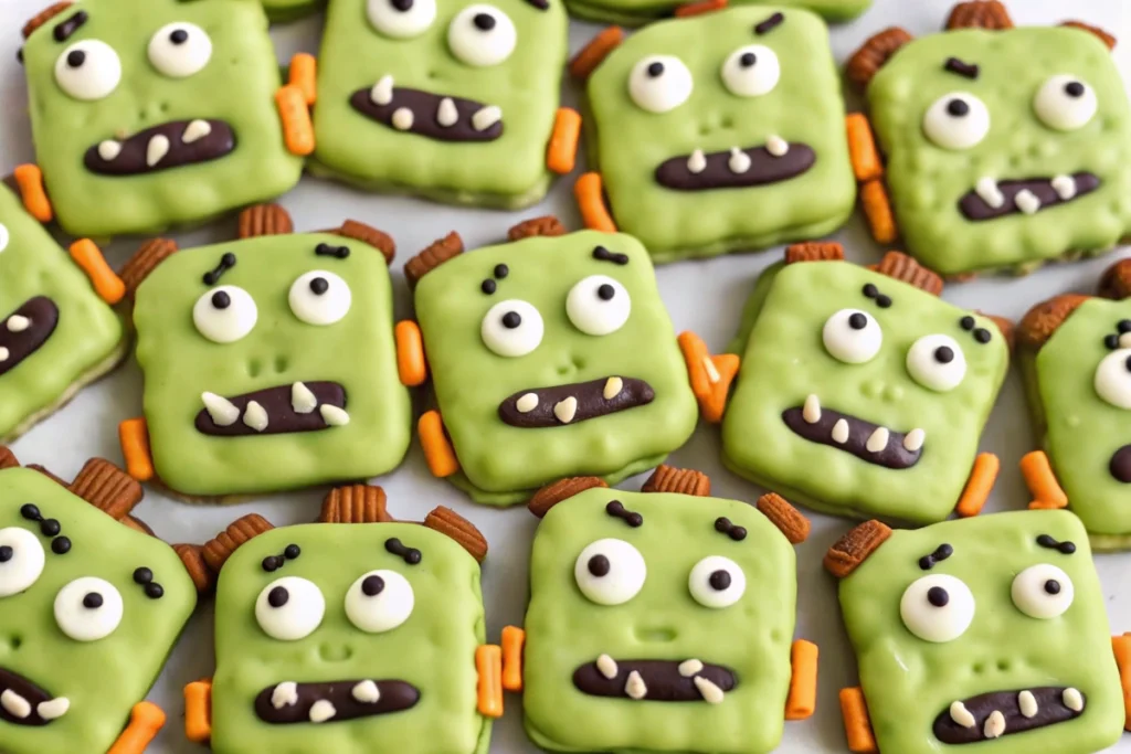 Frankenstein Pretzels