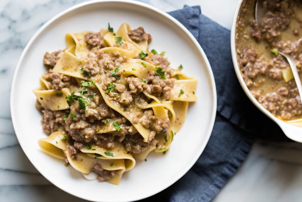 Ground Beef and Noodles