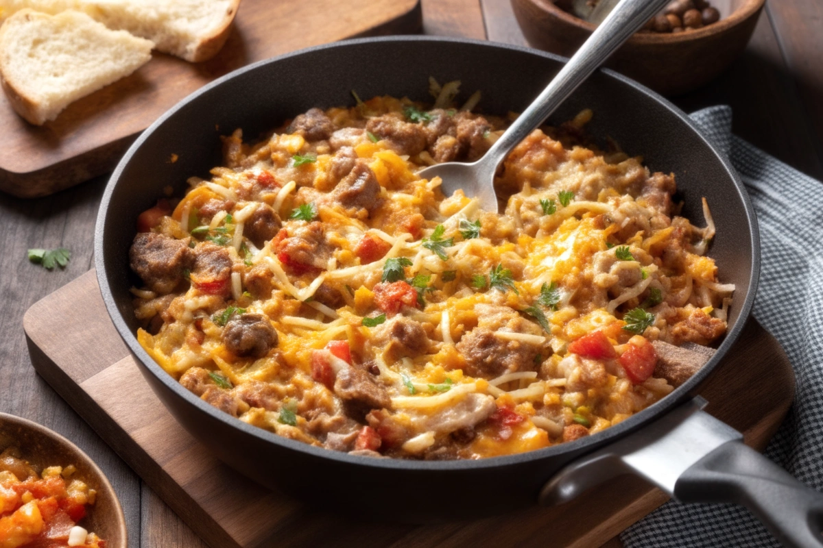 Ground Beef and Rice Skillet